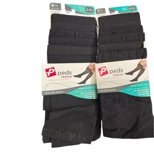 2 New Packs Pair each Trouser Socks, shoe‎ size 5-10, Black